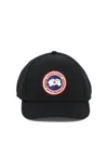 Canada Goose Baseball Cap With Logo Patch Hats Black In Black