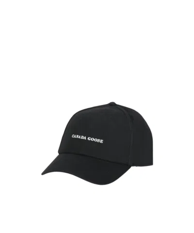 Canada Goose Adjustable Baseball Cap In Black