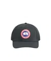 Canada Goose Arctic Logo-appliquéd Twill Baseball Cap In Black
