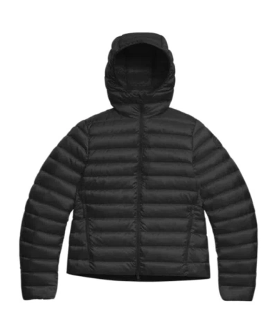 Canada Goose Aethera Hooded Puffer Jacket In Black