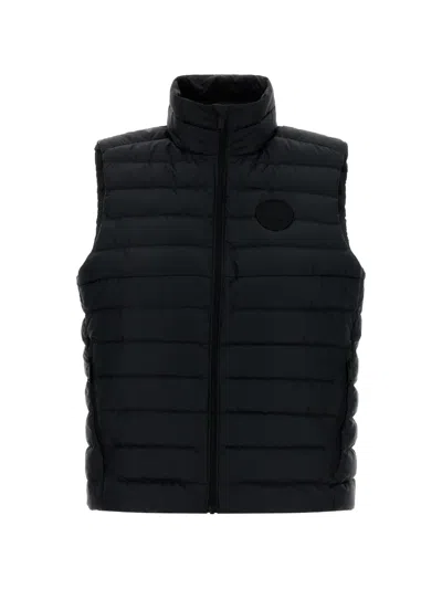 Canada Goose Aethera High Neck Sleeveless Padded Jacket In Black
