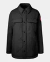 Canada Goose Albany Quilted Shirt Jacket In Black