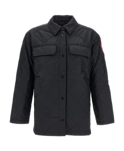Canada Goose Albany Quilted Shirt Jacket In Black
