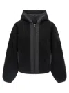 Canada Goose Alberini Reversible High Pile Fleece Bomber Jacket In Black