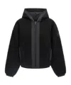 Canada Goose Alberini Reversible High Pile Fleece Bomber Jacket In Black