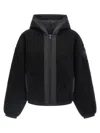 Canada Goose Alberini Reversible High Pile Fleece Bomber Jacket In Black