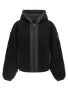 Canada Goose Alberini Reversible High Pile Fleece Bomber Jacket In Black