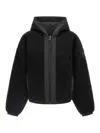 Canada Goose Alberini Reversible High Pile Fleece Bomber Jacket In Black