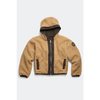 Canada Goose Alberni Reversible Fleece Bomber In Brown