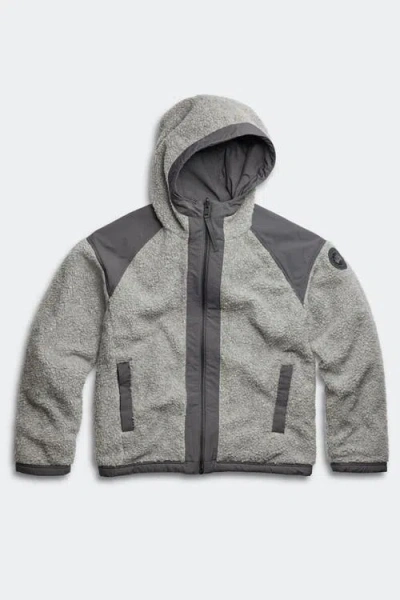 Canada Goose Alberni Reversible Fleece Bomber In Gray