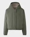 Canada Goose Alberni Reversible Fleece Bomber Jacket In Green