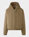 Canada Goose Alberni Reversible Fleece Bomber Jacket In Animal Print