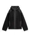 Canada Goose Alberni Reversible Ripstop And Wool-blend Fleece Hooded Jacket In Black