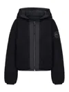 Canada Goose Alberni Reversible Fleece Bomber Jacket In Black