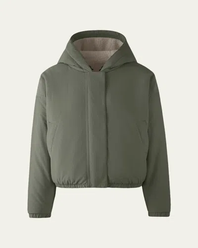 Canada Goose Alberni Reversible Fleece Bomber Jacket In Black