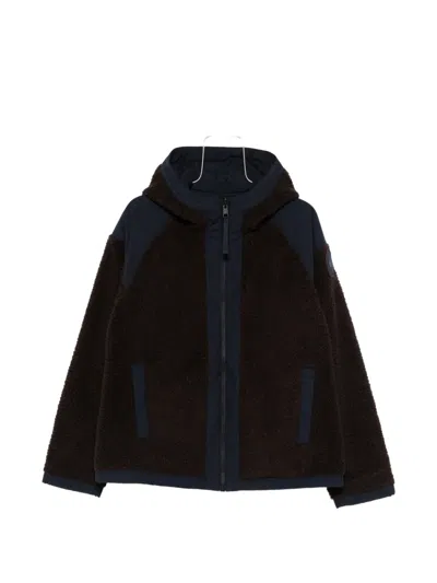 Canada Goose Alberni Reversible Fleece Bomber Jacket In Blue