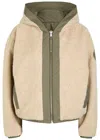 Canada Goose Alberni Reversible Fleece Bomber Jacket In Brown