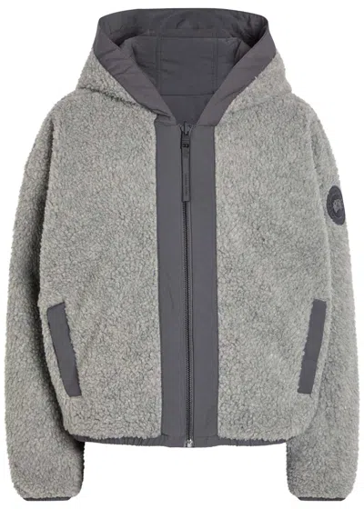 Canada Goose Alberni Reversible Fleece Bomber Jacket In Gray