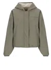 Canada Goose Alberni Reversible Fleece Jacket In Green