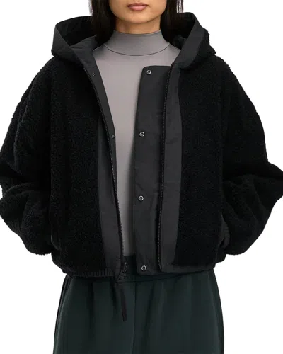 Canada Goose Alberni Reversible Wool-blend Jacket In Black