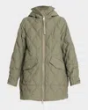 Canada Goose Alessia Hooded Down Quilted Coat In Multi