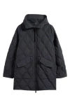 Canada Goose Alessia Quilted Hooded Jacket In Black