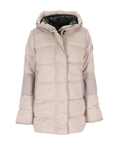 Canada Goose Alliston Hooded Down Jacket In Nude