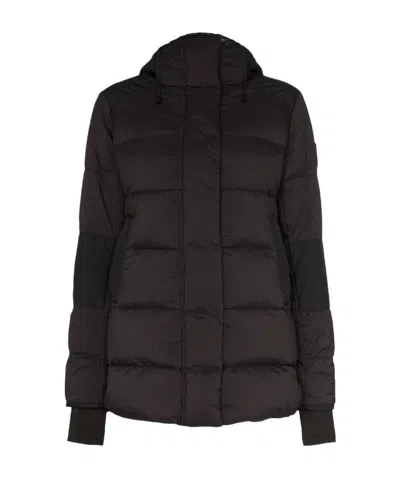 Canada Goose Alliston Hooded Puffer Jacket In Black
