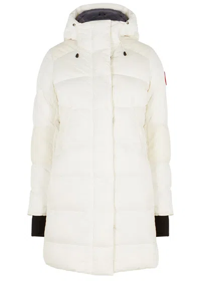 Canada Goose Alliston Quilted Shell Coat In White