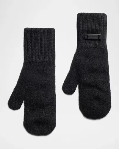 Canada Goose Alpaca-blend Mittens In Black  Noi