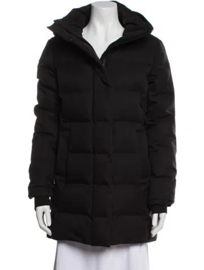 Pre-owned Canada Goose Annecy Nylon Down Coat In Black