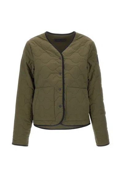 Canada Goose Khaki Annex Liner Reversible Jacket In Green