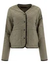 Canada Goose Khaki 'black Label' Annex Liner Reversible Jacket In Green