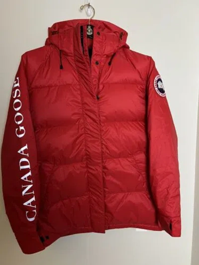 Pre-owned Canada Goose Approach Down Parka Size M In Red