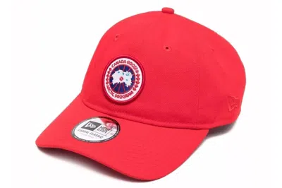 Pre-owned Canada Goose Arctic Adjustable Cap Red