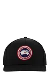 Canada Goose Arctic Disc Logo Baseball Cap In Black