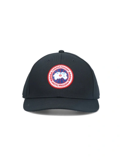 Canada Goose Arctic Disc Baseball Cap In Black  