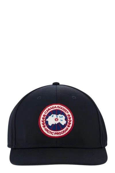 Canada Goose Arctic Disc Logo Baseball Cap In Blue