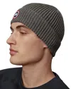 Canada Goose Arctic Disc Merino Wool Ribbed Toque In Heather Gray