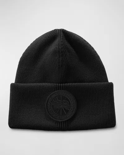 Canada Goose Arctic Disc Toque Beanie Hat In Black
