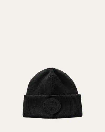 Canada Goose Arctic Disc Toque Beanie Hat In Black