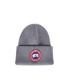 Canada Goose Arctic Disc Ribbed-knit Beanie In Gray
