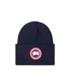 Canada Goose Arctic Disc Ribbed-knit Beanie In Black