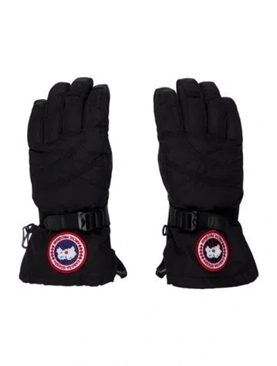 Pre-owned Canada Goose Arctic Down Gloves In Black