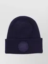 Canada Goose Arctic Folded Cuff Ribbed Texture Hat In Blue