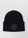 Canada Goose Arctic Knit Beanie Hat In Black