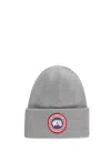 Canada Goose Classic Grey Hat With Structured Crown And Curved Brim In Gray