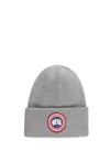 Canada Goose Classic Grey Hat With Structured Crown And Curved Brim In Gray