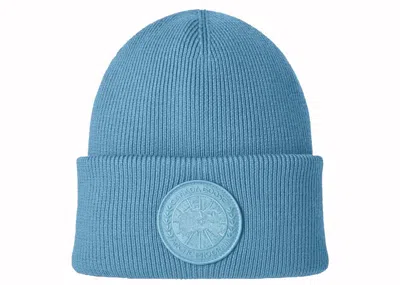 Pre-owned Canada Goose Arctic Toque Garment Dye Beanie In Aquarius In Blue