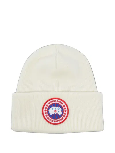 Canada Goose Unisex Arctic Toque Knit Wool Hat In Neutral